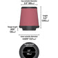 K&N Universal Rubber Filter 3 1/2 inch FLG / 4 5/8 inch Base / 3-1/2 inch Top / 5 1/2 inch Height - Racecraft Industries