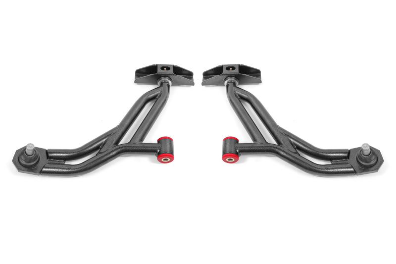 BMR 10-14 Ford Mustang / Shelby GT500 Non-Adj. Lower A-Arms (Poly/Delrin) - Black Hammertone - Racecraft Industries