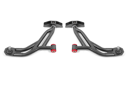 BMR 10-14 Ford Mustang / Shelby GT500 Non-Adj. Lower A-Arms (Poly/Delrin) - Black Hammertone - Racecraft Industries