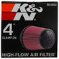 K&N Universal Air Filter (4in. Flange / 6in. Base OD / 4-5/8in. Top OD / 6in. Height) - Racecraft Industries