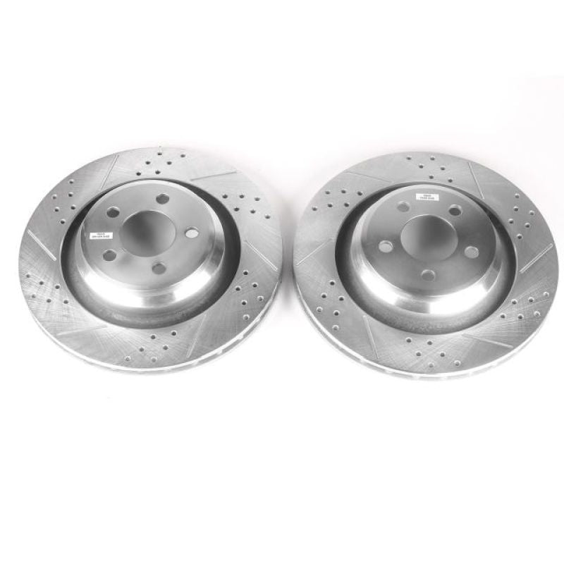 Power Stop 05-10 Chrysler 300 Rear Evolution Drilled & Slotted Rotors - Pair - Racecraft Industries