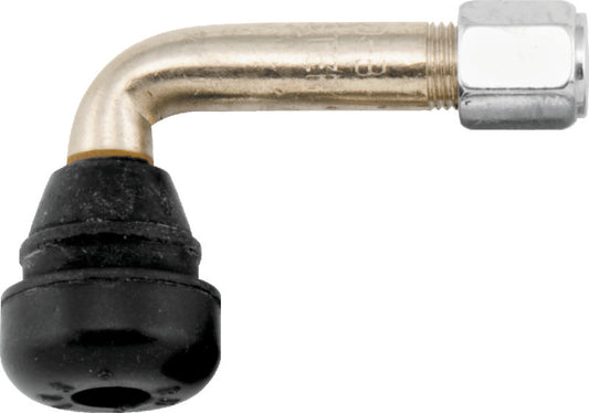BikeMaster Valve Stem 90Deg Chrome w/Rubber Ea - Racecraft Industries