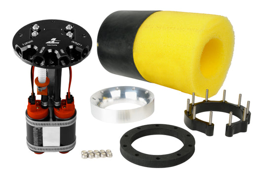 Aeromotive Fuel Pump - Universal - Phantom Dual 340 - 6-10in Depth - Racecraft Industries