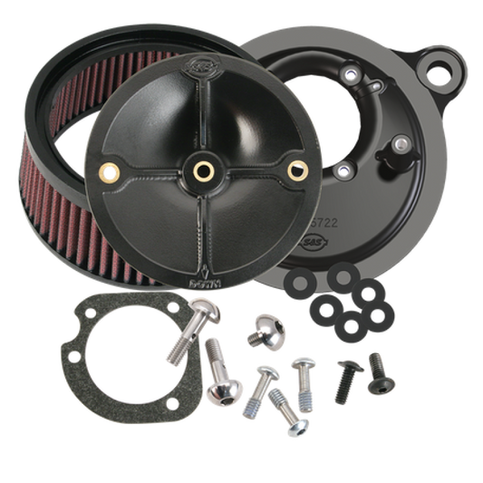 S&S Cycle 99-06 BT Model w/ Stock CV Carb/07-10 Softail CVO Models Stealth Air Cleaner Kit w/o Cover - Racecraft Industries