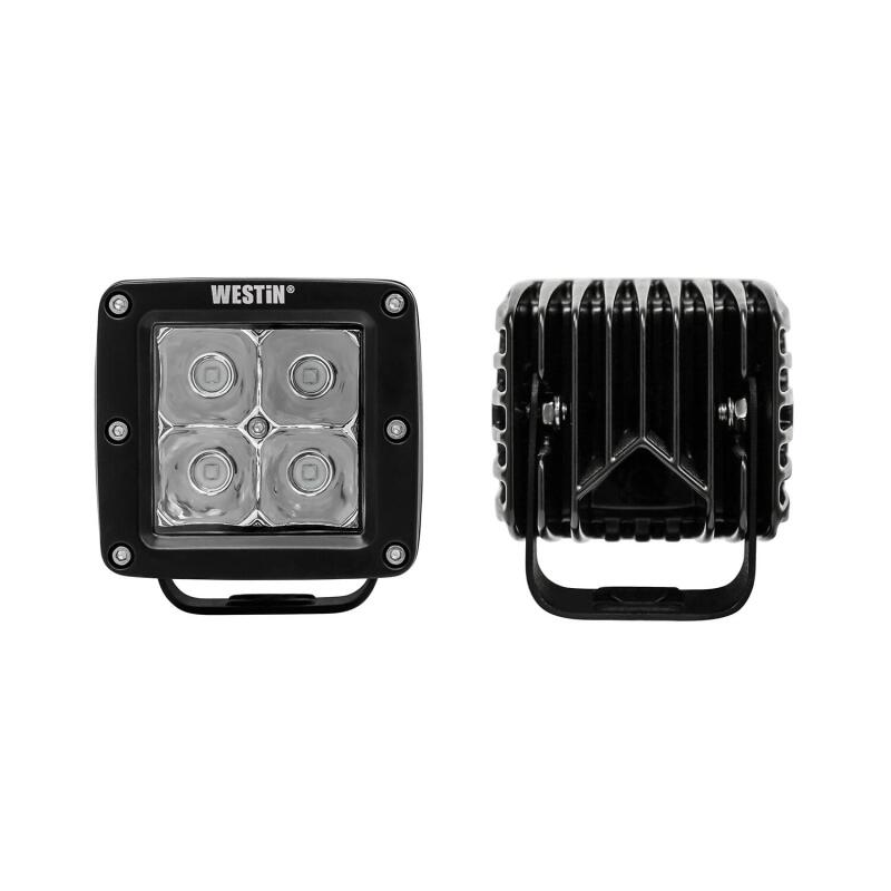 Westin Compact LED -4 5W Cree 3 inch x 3 inch (Set of 2) - Black - Racecraft Industries