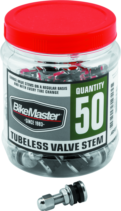 BikeMaster Valve Stem Chrome Tubeless Tub 50 - Racecraft Industries