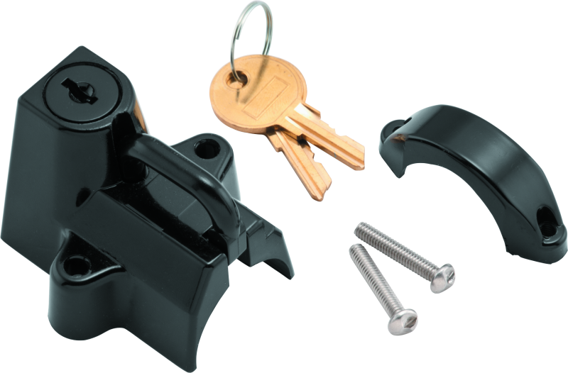 Bikers Choice Black Motorcycle Helmet Lock Fits 7/8 - 1 1/4 Tubing - Racecraft Industries