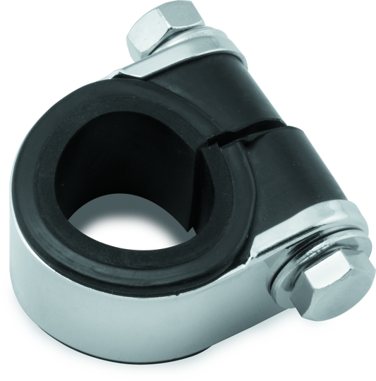 Bikers Choice Chrome Handlebar Gauge Clamp Universal Custom - Racecraft Industries