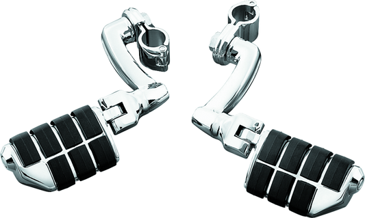 Kuryakyn Longhorn Offset Dually ISO Peg With 1-1/4in Clamp Chrome - Racecraft Industries