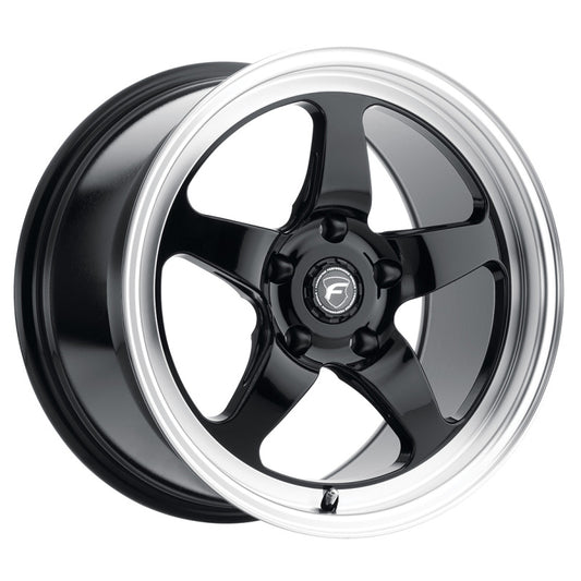 Forgestar D5 Drag 18x5.0 / 5x115 BP / ET-37 / 1.5in BS Gloss Black Wheel - Racecraft Industries