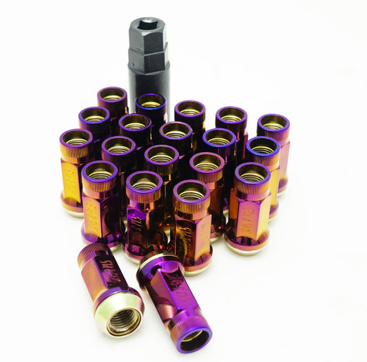 Wheel Mate Muteki SR45R Lug Nut Kit 12x1.25 - Burned Titan - Racecraft Industries