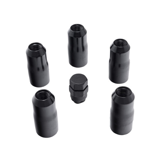 Rugged Ridge 18-20 Jeep Wrangler JL/JLU Black M14-1.5 Wheel Lock Nut Set w/Key - Racecraft Industries