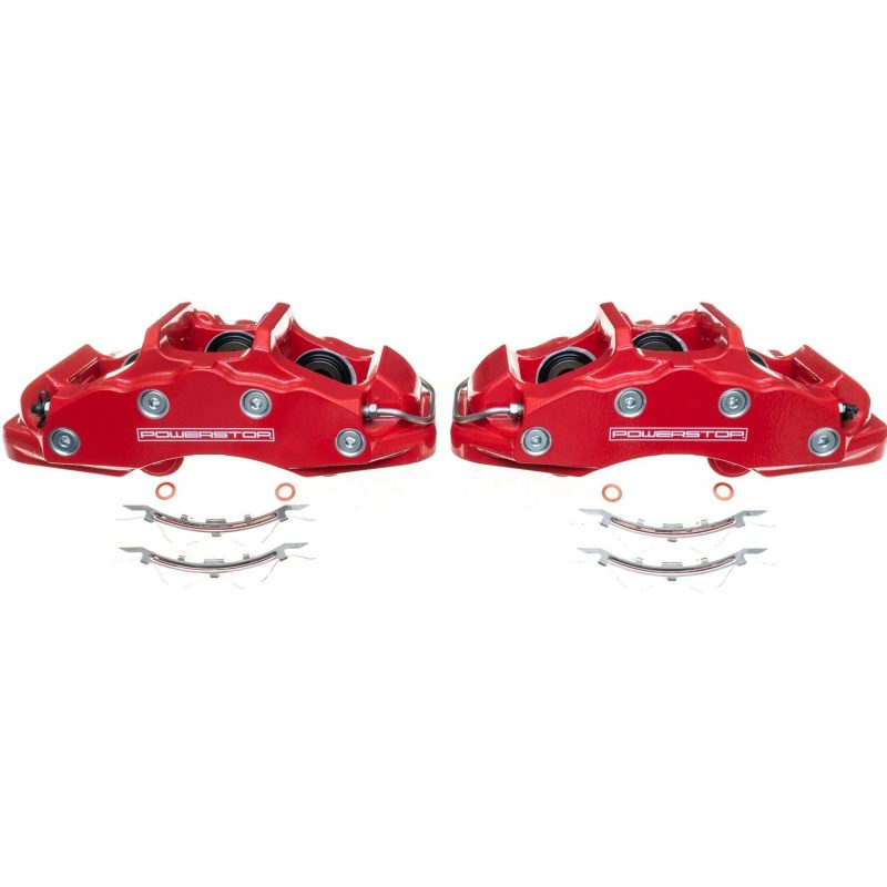 Power Stop 06-13 Chevrolet Corvette Front Red Calipers - Pair - Racecraft Industries