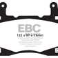 EBC 11-15 Chevrolet Camaro (5th Gen) 6.2 Yellowstuff Front Brake Pads - Racecraft Industries