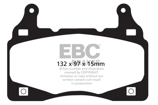 EBC 11-15 Chevrolet Camaro (5th Gen) 6.2 Yellowstuff Front Brake Pads - Racecraft Industries