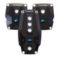 NRG Brushed Aluminum Sport Pedal M/T - Black w/Black Rubber Inserts - Racecraft Industries