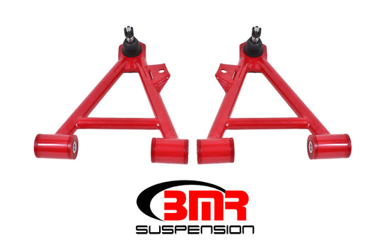 BMR 94-04 Mustang Lower Non-Adj. A-Arms (Coilover Only) w/ STD. Ball Joint (Poly) - Red - Racecraft Industries