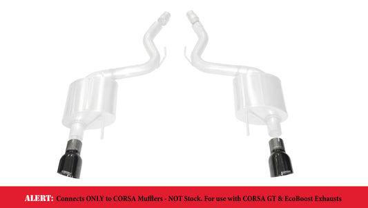 Corsa 2015-2017 Ford Mustang GT 3.0in Inlet / 4.5in Outlet Black PVD Tip Kit (For Corsa ExhaustOnly) - Racecraft Industries