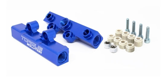 Torque Solution Top Feed Fuel Rails: 02-14 Subaru WRX / 07-18 STI - Blue - Racecraft Industries