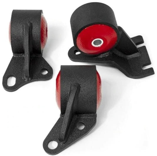 Innovative 88-91 Civic D-Series Black Steel Mounts 75A Bushings (Cable) - Racecraft Industries