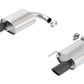 Borla S-Type Rear Section 15-17 Ford Mustang GT 5.0L V8 MT/AT 2.5in pipe 4in tip (Black Chrome) - Racecraft Industries