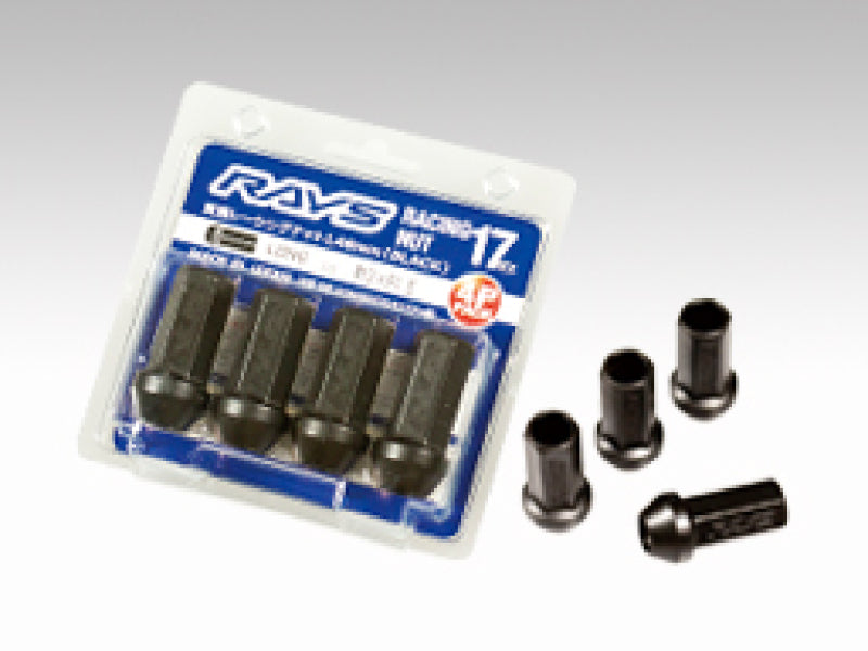 Rays 17 Hex L48 Racing Nut 12x1.5 - Black (4 Pieces) - Racecraft Industries