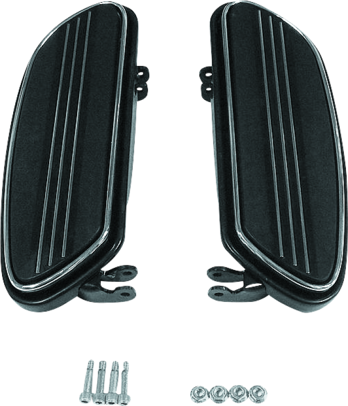Bikers Choice 86-Up FLH FLT Black Extended Floorboard Kit - Racecraft Industries