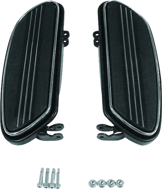 Bikers Choice 86-Up FLH FLT Black Extended Floorboard Kit - Racecraft Industries