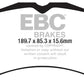 EBC 15+ Ford Mustang 5.0 Performance Pkg Yellowstuff Front Brake Pads - Racecraft Industries