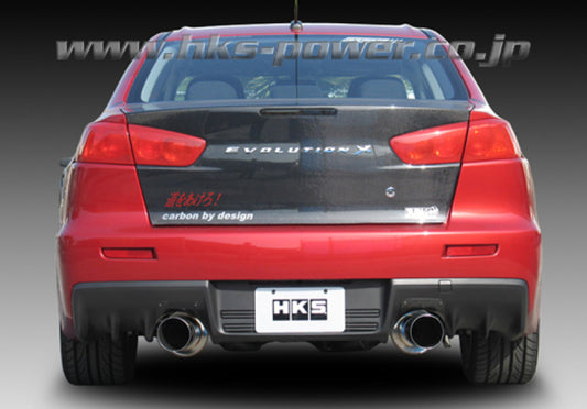 HKS 08-09 Evo 10 Hi-Power Dual Tip Catback Exhaust - Racecraft Industries