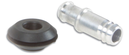 Vibrant 10mm (2/5in) O.D. Aluminum Vacuum Hose Fitting (includes Rubber Grommet) - Racecraft Industries