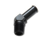 Vibrant 3/8 NPT to 1/2in Barb Straight Fitting 45 Deg Adapter - Aluminum - Racecraft Industries