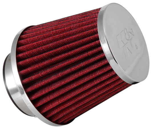 K&N Universal Chrome Filter 2 3/4in FLG / 4 1/2in Bottom / 4 1/2in Height - Racecraft Industries