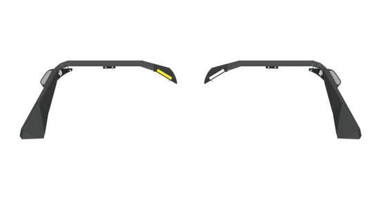 Road Armor 18-20 Jeep Wrangler JL Stealth Front Fender Flare w/Switchback LED DRL - Tex Blk - Racecraft Industries