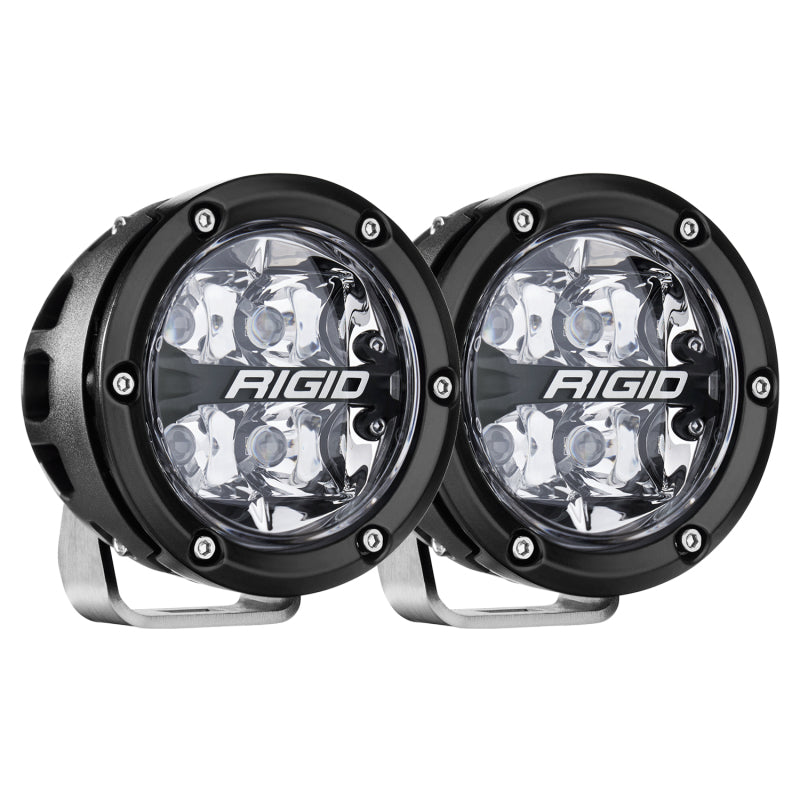 Rigid Industries 360-Series 4in LED Off-Road Spot Beam - RGBW (Pair) - Racecraft Industries