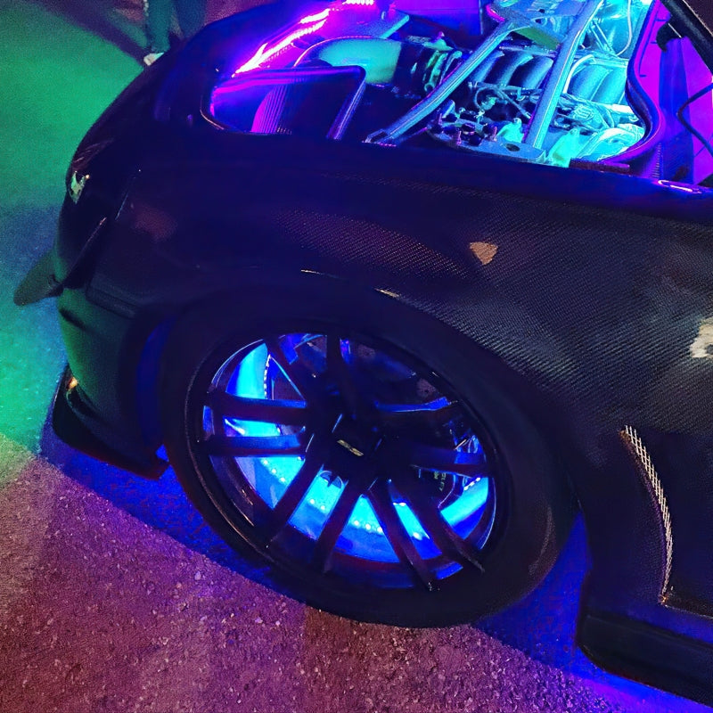 Oracle LED Illuminated Wheel Rings - ColorSHIFT No Remote - ColorSHIFT No Remote SEE WARRANTY - Racecraft Industries