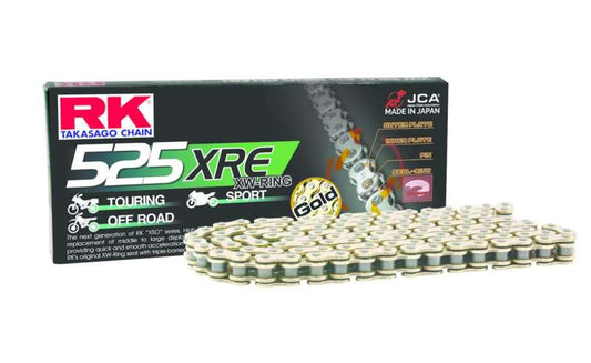 RK Chain GB525XRE-110L XW-Ring - Gold - Racecraft Industries