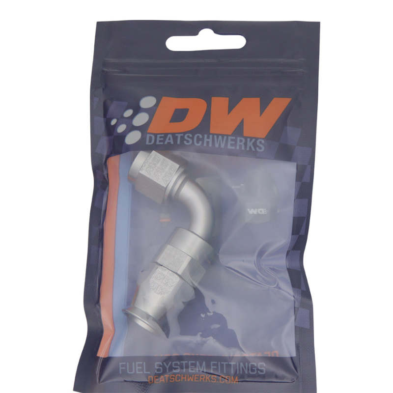 DeatschWerks 6AN Female Swivel 90-Degree Hose End PTFE (Incl. 1 Olive Insert) - Racecraft Industries