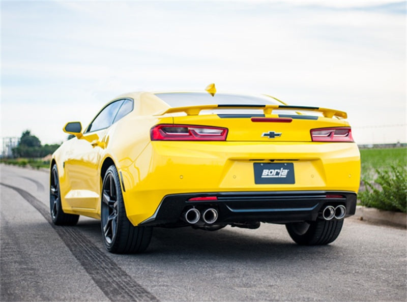 Borla 16 Chevy Camaro SS 6.2L w/ Dual NPP S-Type Quad RD RL Tips Dual Exit Rear Section Exhaust - Racecraft Industries