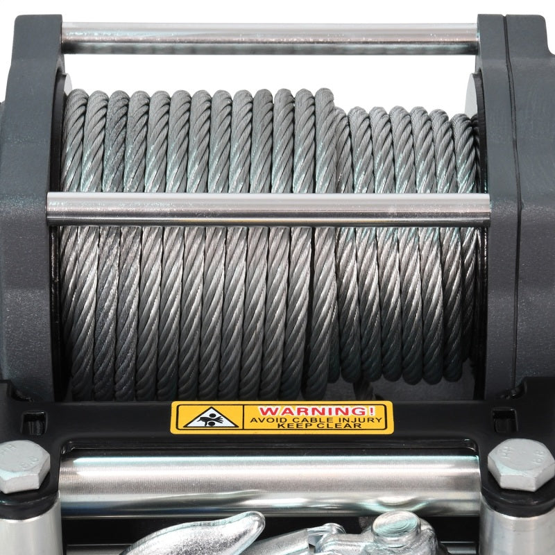 Superwinch 4500 LBS 12V DC 15/64in x 50ft Steel Rope Terra 4500 Winch - Gray Wrinkle - Racecraft Industries