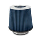 Vibrant Open Funnel Perf Air Filter (5in Cone O.D. x 5in Tall x 2.75in inlet I.D.) Chrome Filter Cap - Racecraft Industries