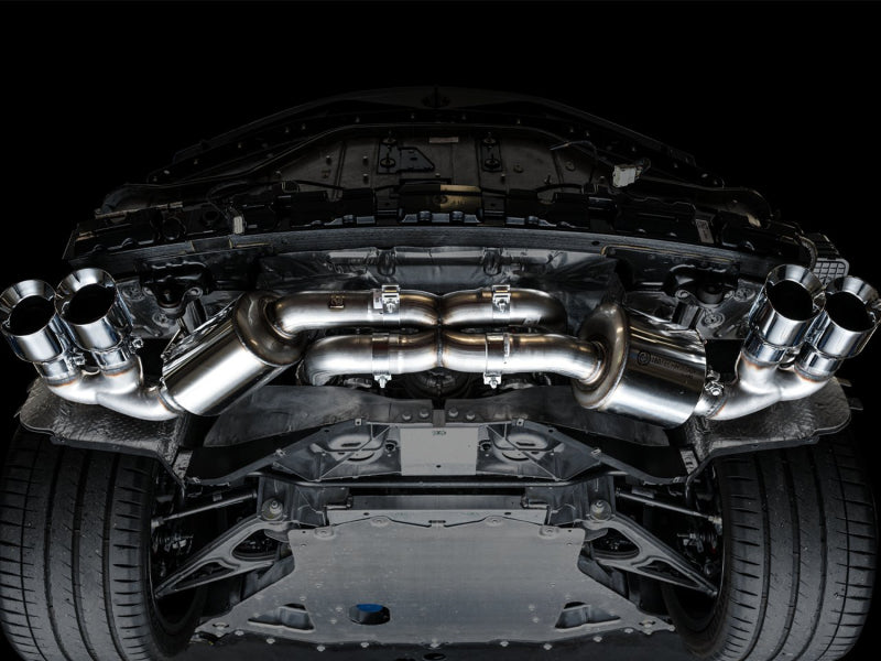 AWE Tuning 2020 Chevrolet Corvette (C8) Touring Edition Exhaust - Quad Chrome Silver Tips - Racecraft Industries