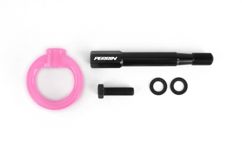 Perrin 15-19 Subaru WRX/STI Tow Hook Kit (Rear) - Hyper Pink - Racecraft Industries