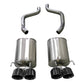 Corsa 2005-2007 Chevrolet Corvette (C6) 6.0L/6.2L Black Xtreme Axle-Back Exhaust w/4.5in Tips - Racecraft Industries