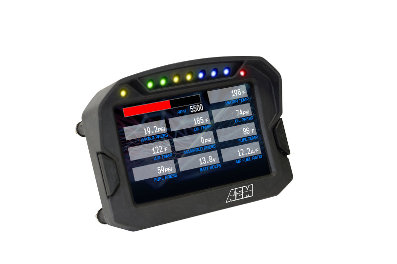 AEM CD-5LG Carbon Logging Digital Dash Display w/ Internal 10Hz GPS & Antenna - Racecraft Industries