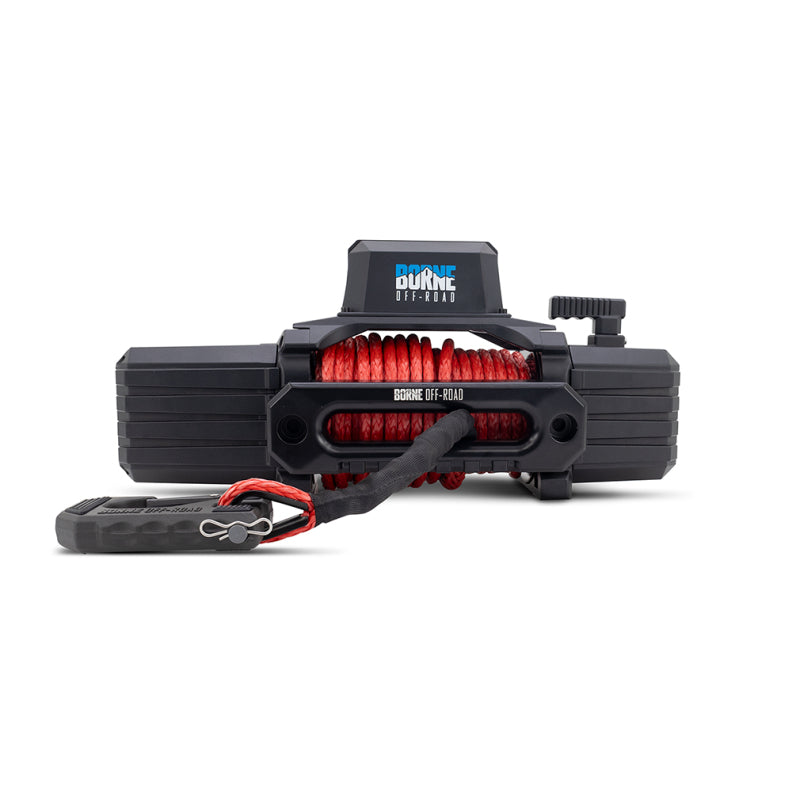 Borne Off-Road 10K Winch - Red Synthetic Rope - Racecraft Industries