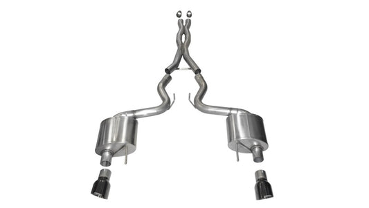Corsa 2015-2017 Ford Mustang GT Fastback 5.0 3in Xtreme Cat Back Exhaust w/ Dual Black 4.5in Tips - Racecraft Industries