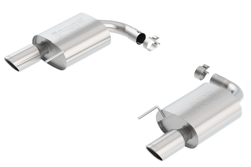 Borla S-Type Rear Section 15-17 Ford Mustang GT 5.0L V8 MT/AT 2.5in pipe 4in tip - Racecraft Industries