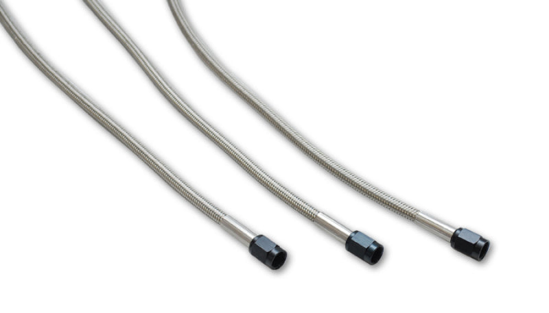 Vibrant Univ Oil Feed Kit 3ft Teflon lined S.S. hose with two -4AN female fittings preassembled - Racecraft Industries