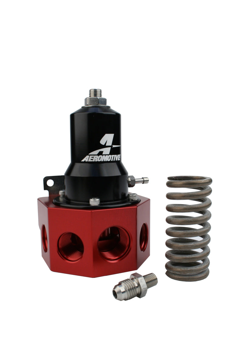 Aeromotive Regulator - 30-120 PSI - .500 Valve - 4x AN-08 and AN-10 inlets / AN-10 Bypass - Racecraft Industries